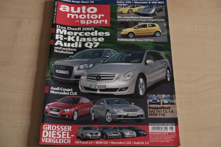 Deckblatt Auto Motor und Sport (08/2005)